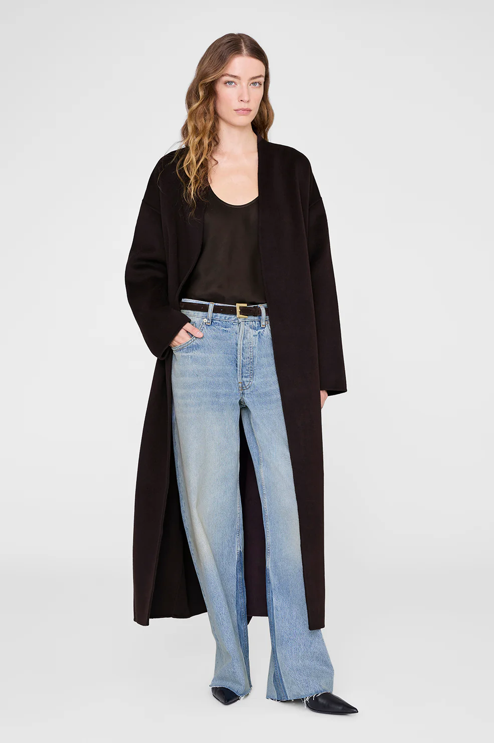 Nicola Belt - Dark Brown Suede