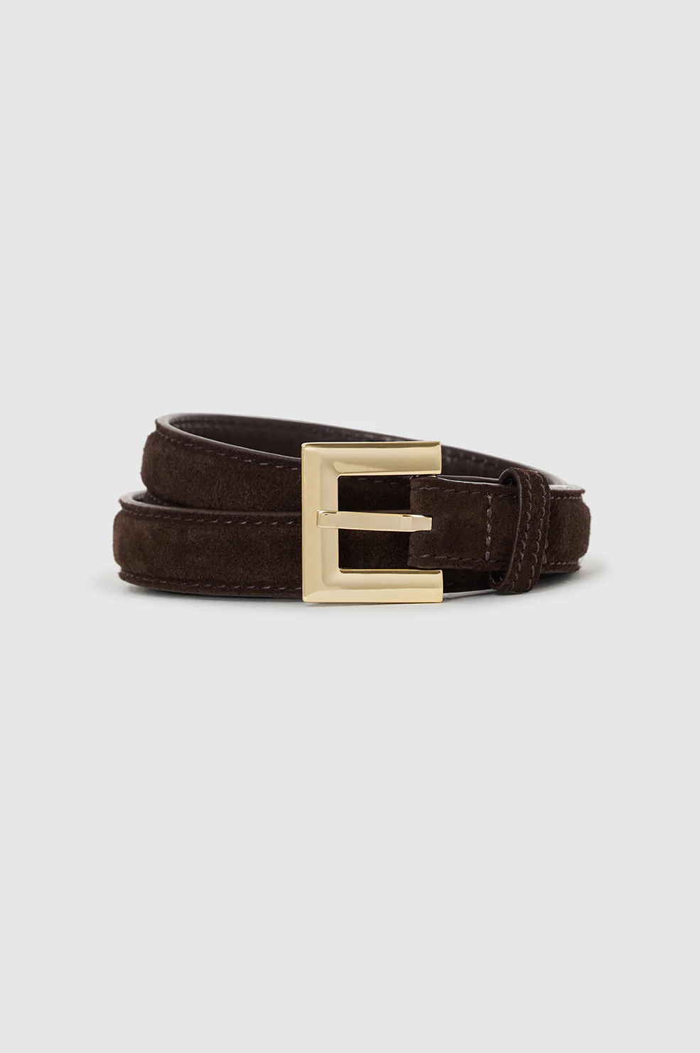 Nicola Belt - Dark Brown Suede