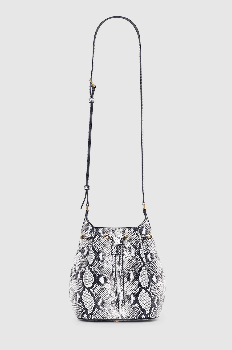 Mini Alana Bucket Bag - Python