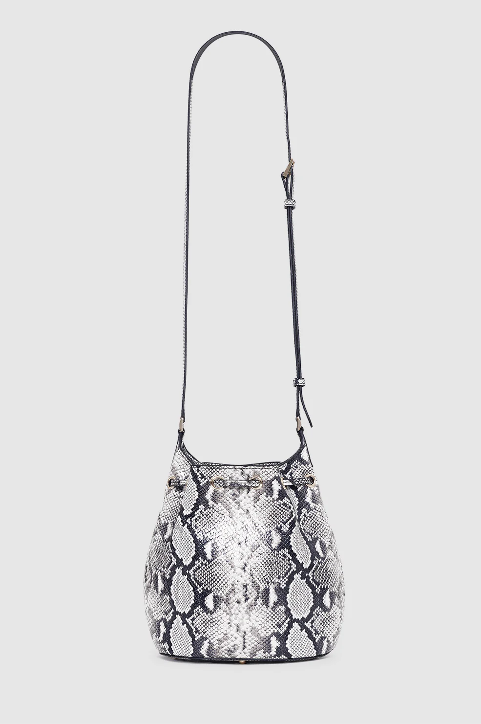 Mini Alana Bucket Bag - Python