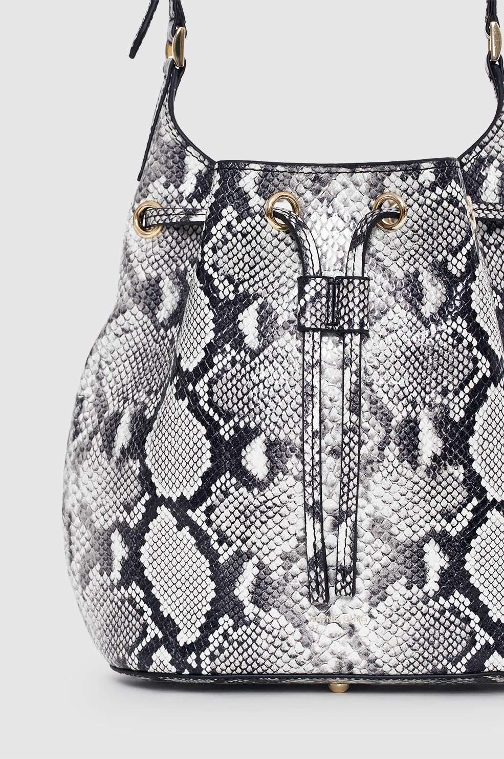 Mini Alana Bucket Bag - Python