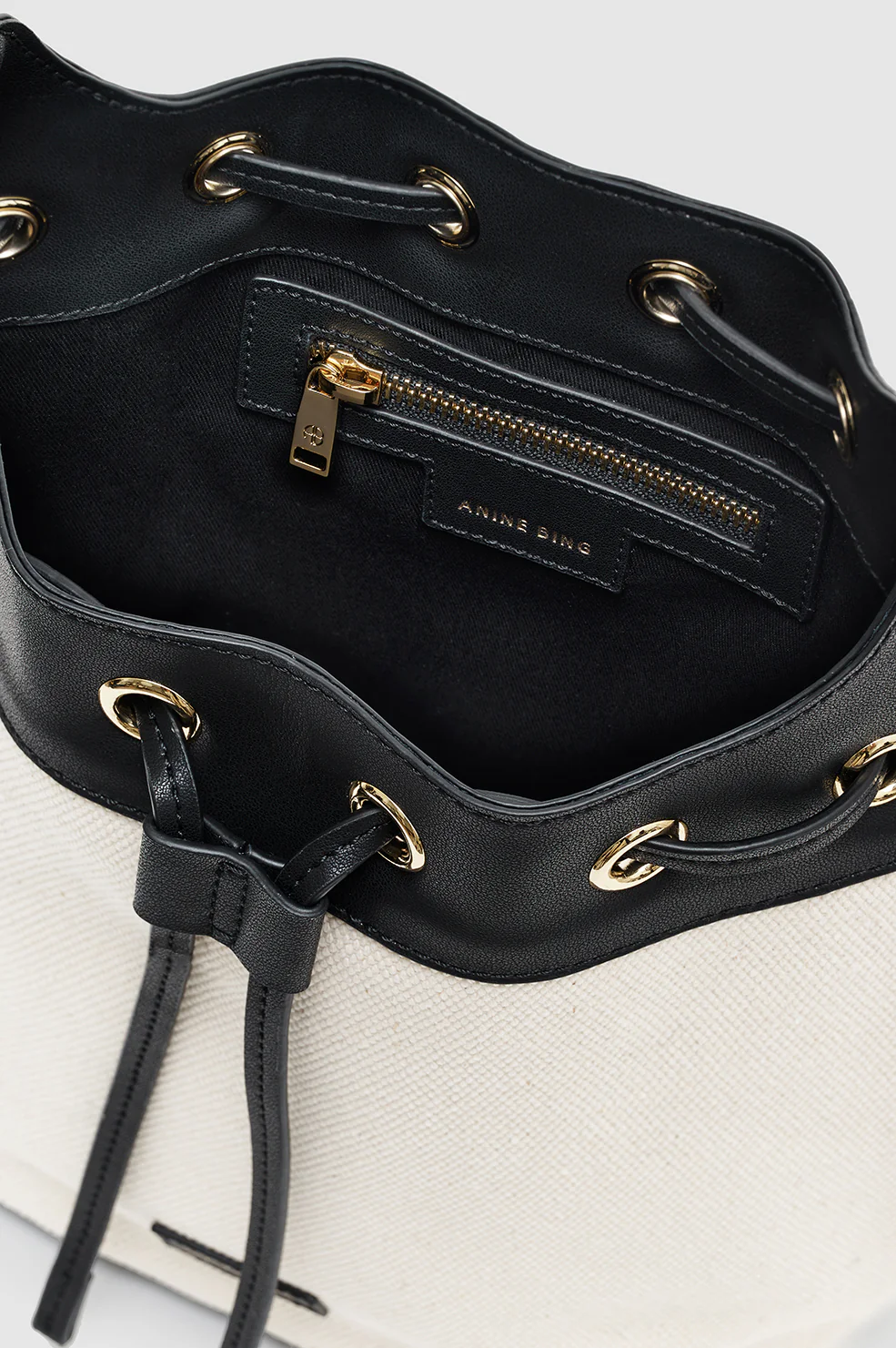 Mini Alana Bucket Bag - Natural