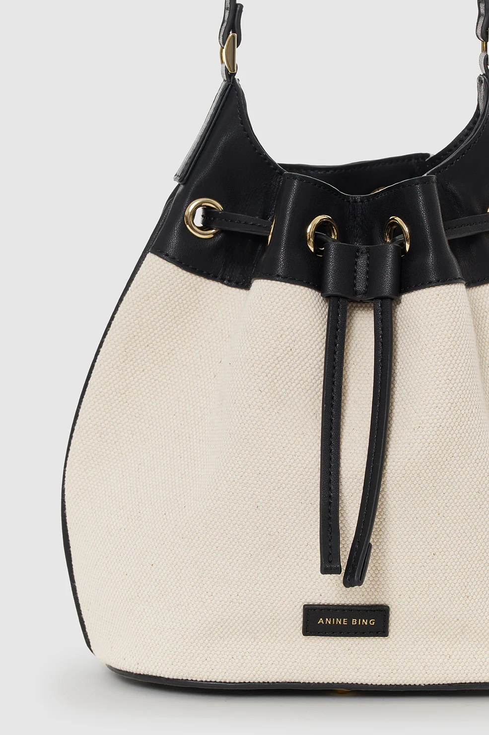 Mini Alana Bucket Bag - Natural