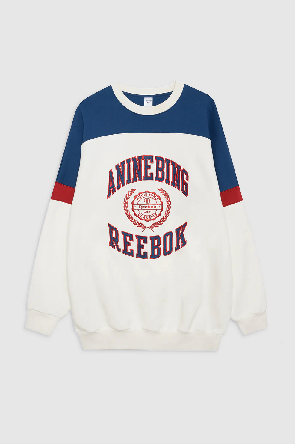 Reebok x ANINE BING Oversized Crew - Chalk