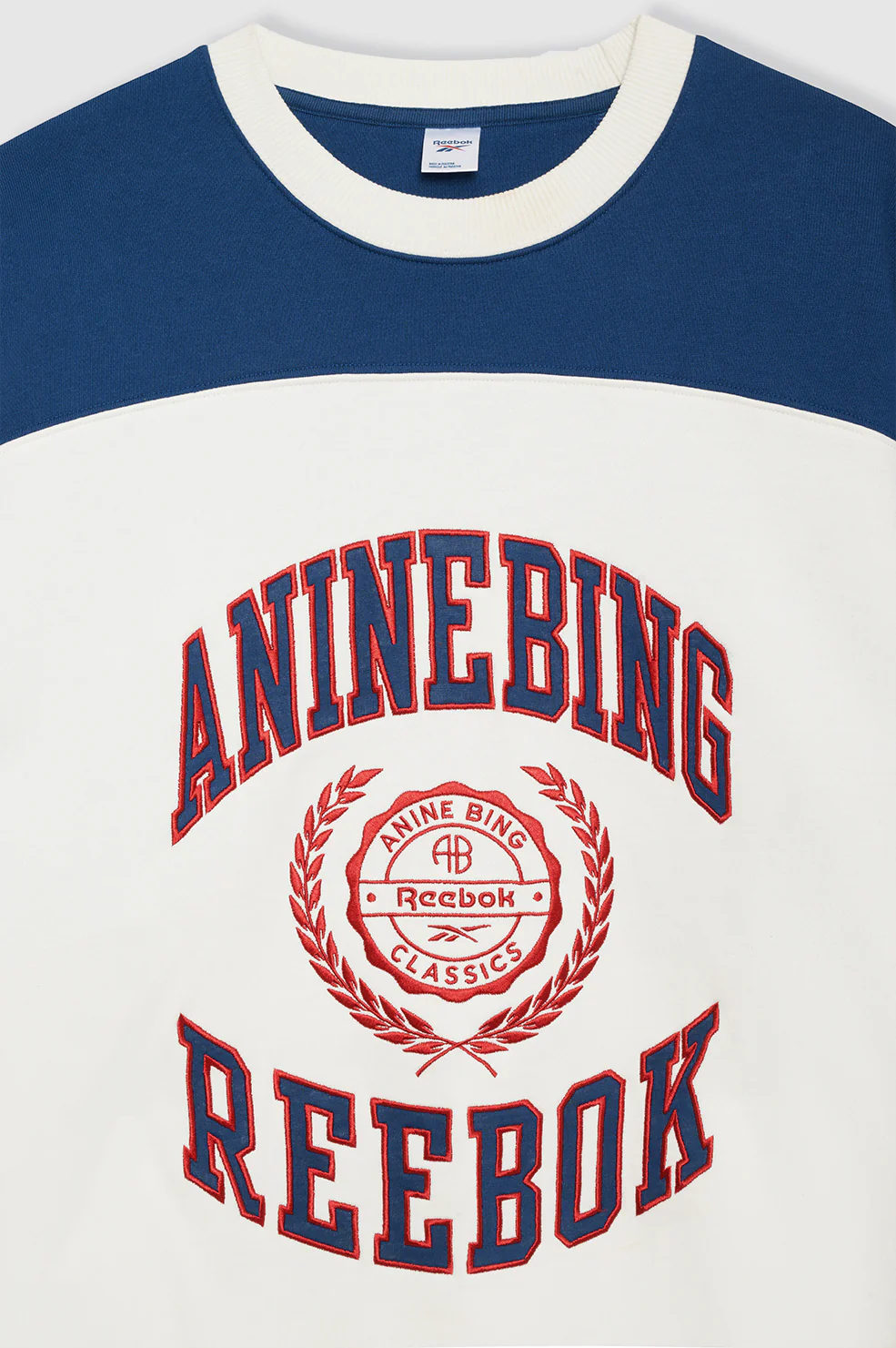 Reebok x ANINE BING Oversized Crew - Chalk