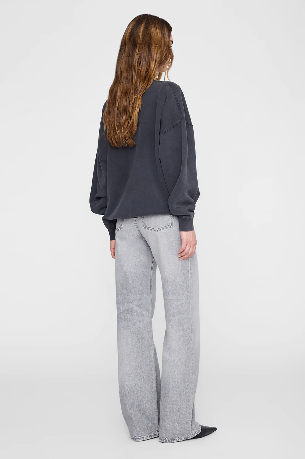 Miles Sweatshirt New Classic - Washed Black