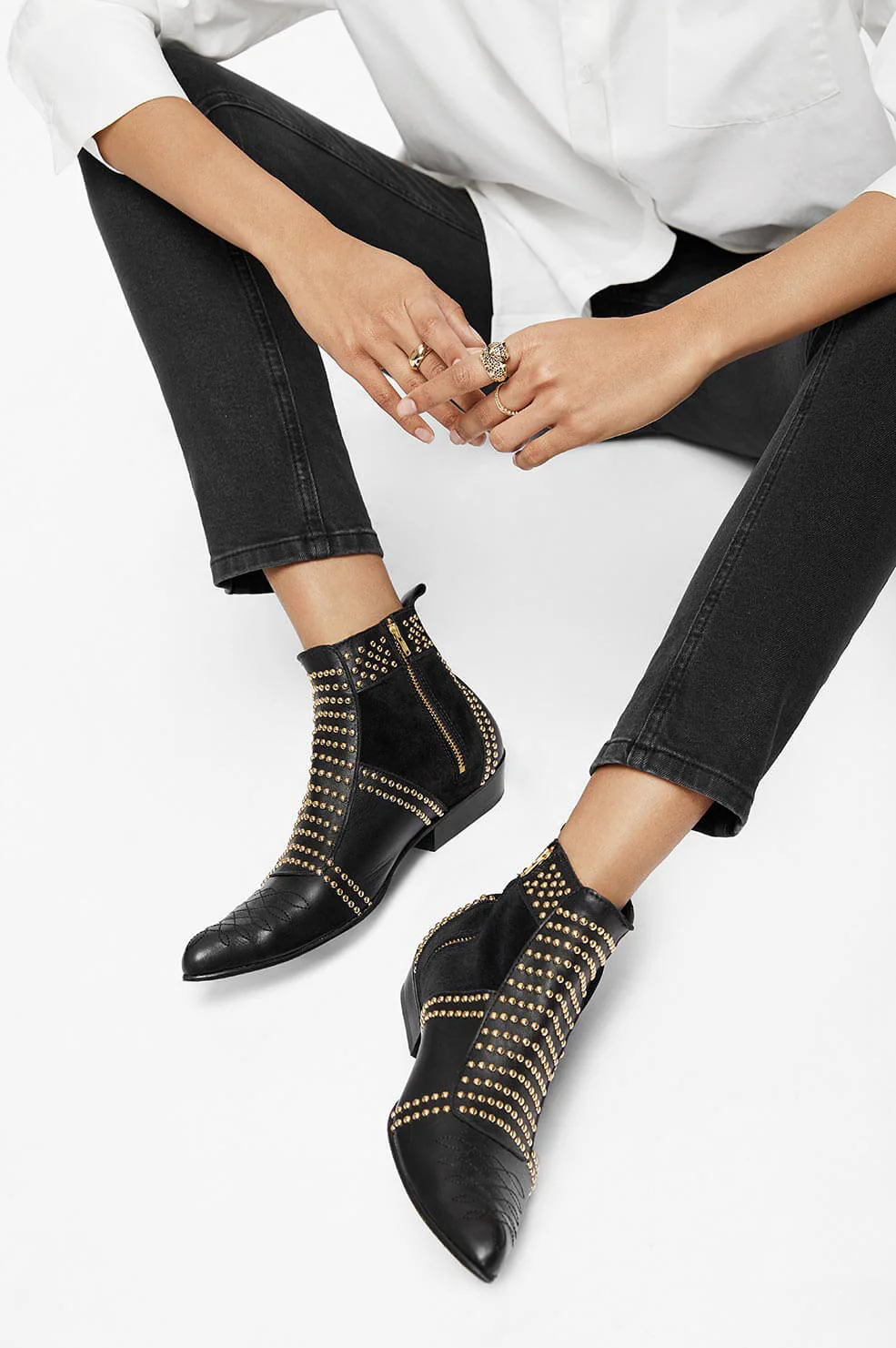 2212-charlie-boots-gold-studs-2.webp Charlie Boots - Gold Studs