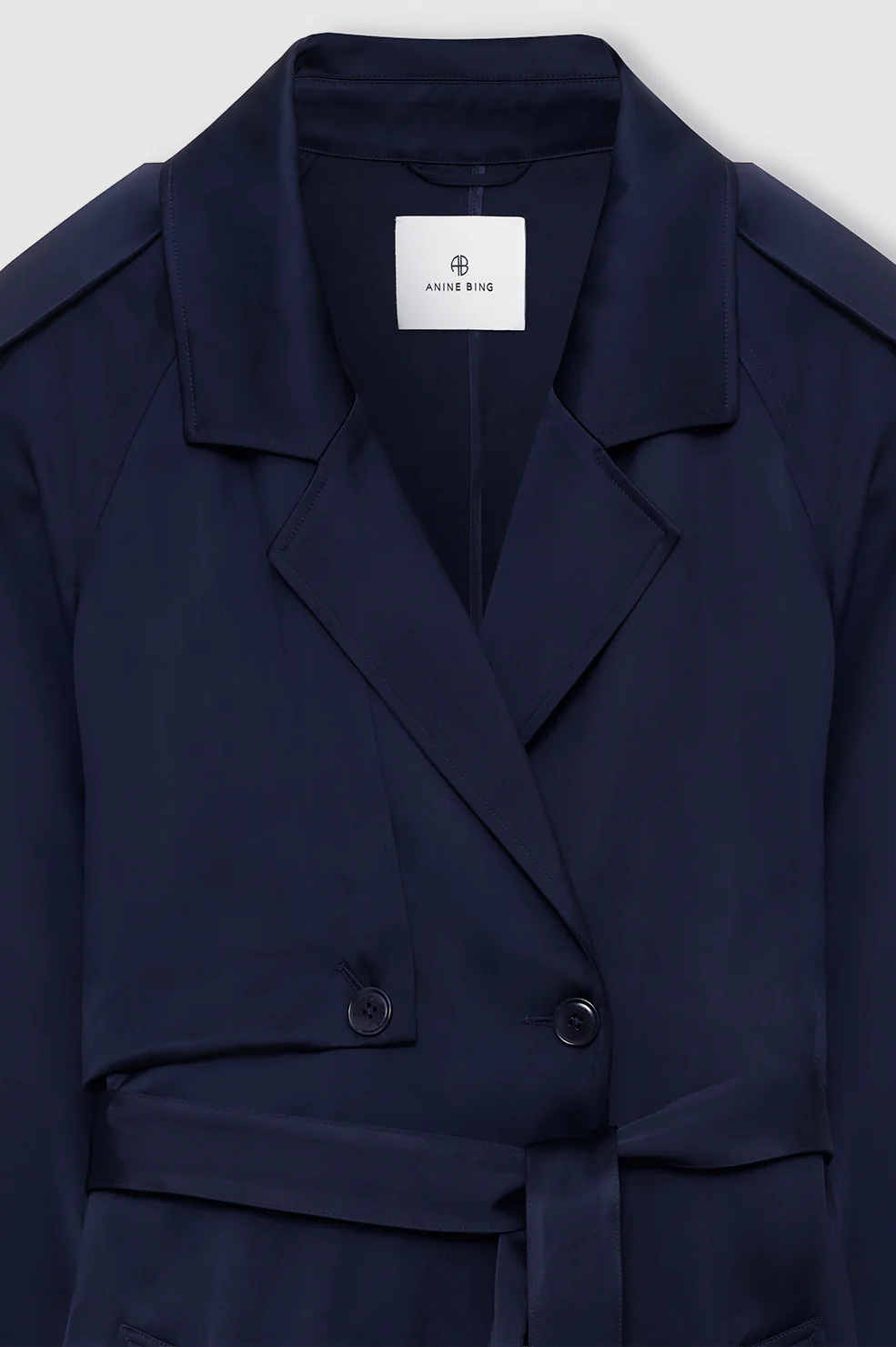 Rickie Maxi Trench - Navy