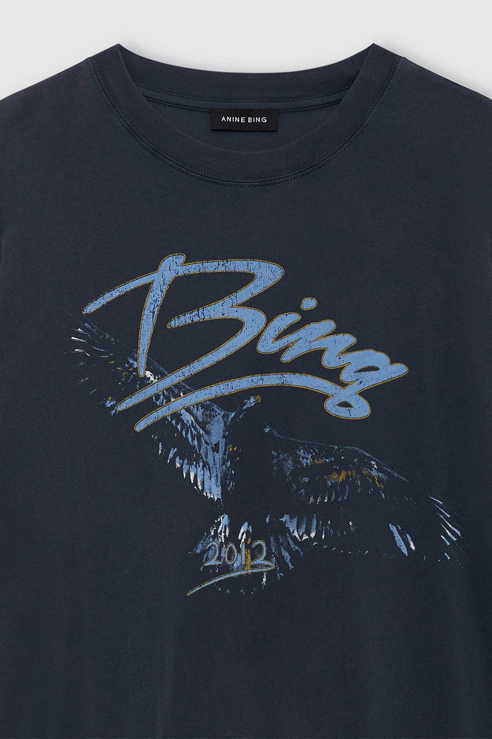 Kent Tee Eagle - Washed Black
