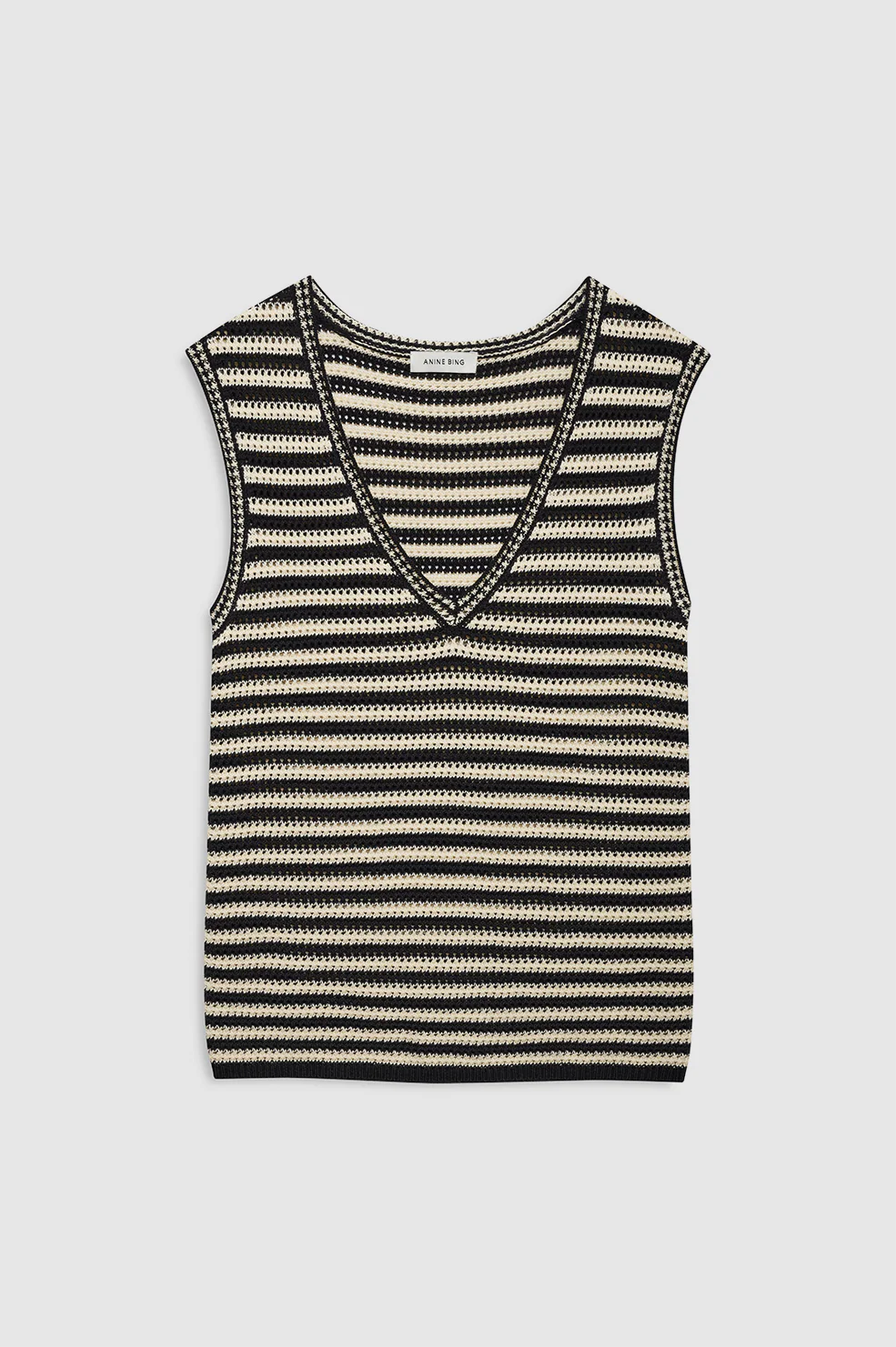 2287-lowen-sweater-black-and-ivory-stripe-3.webp Lowen Sweater - Black And Ivory Stripe