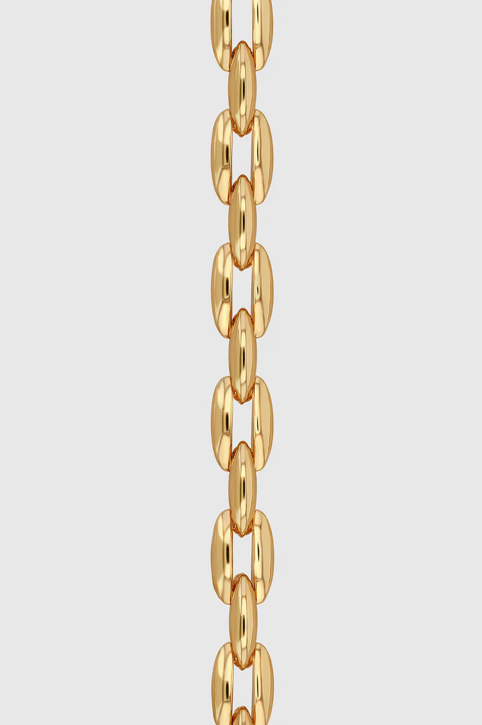 Oval Link Necklace - Gold
