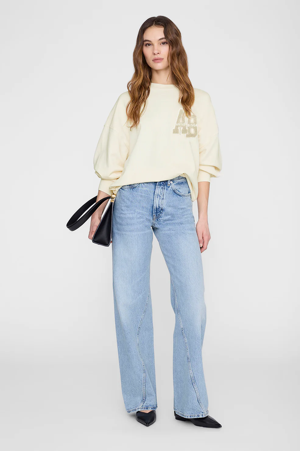 Miles Sweatshirt Letterman - Cream