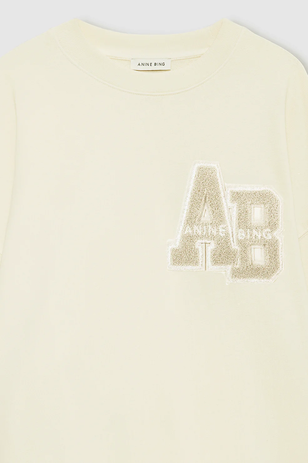 Miles Sweatshirt Letterman - Cream