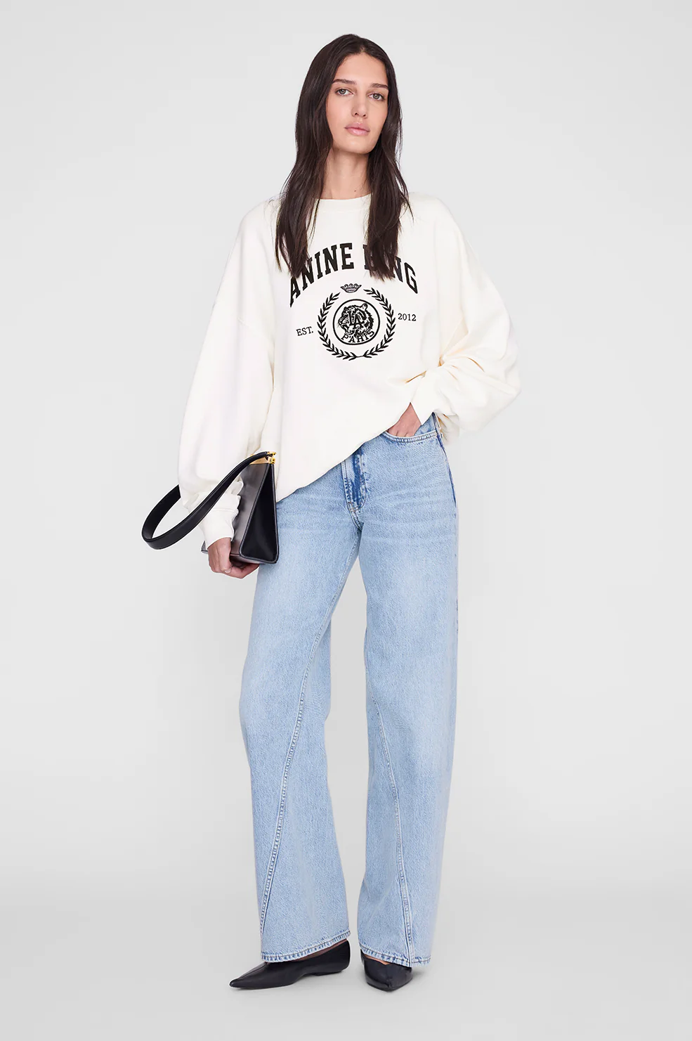 Miles Sweatshirt Collegiate - Cream
