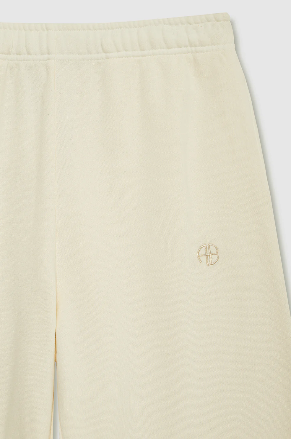 Kacey Sweatpant Monogram - Cream
