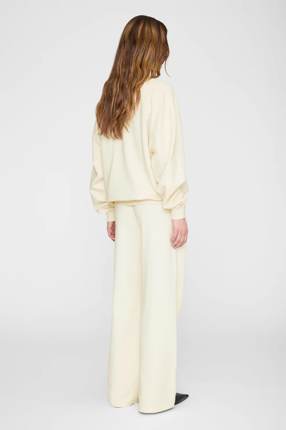 Kacey Sweatpant Monogram - Cream