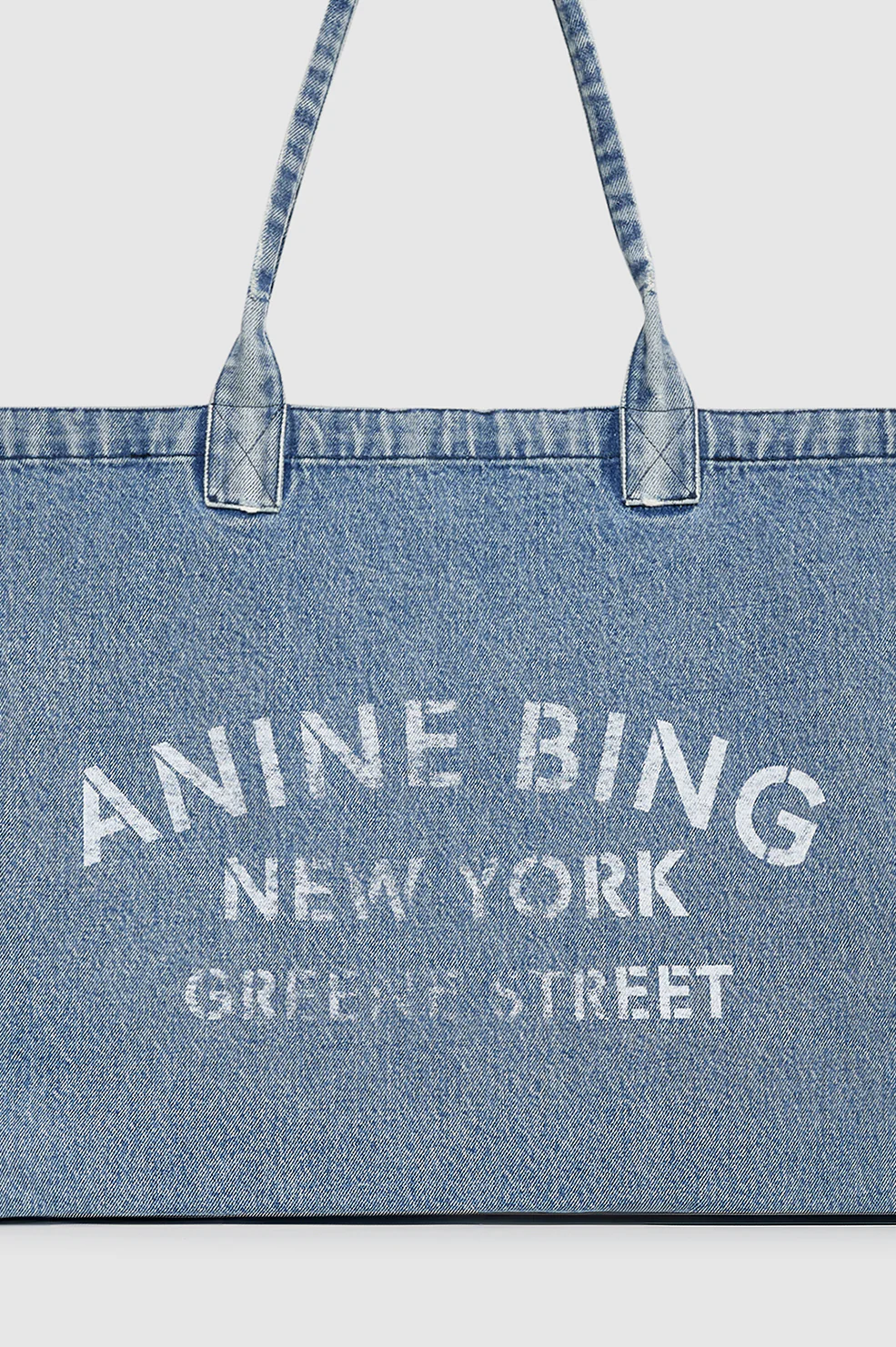 Leo Denim Tote - Shadow Blue