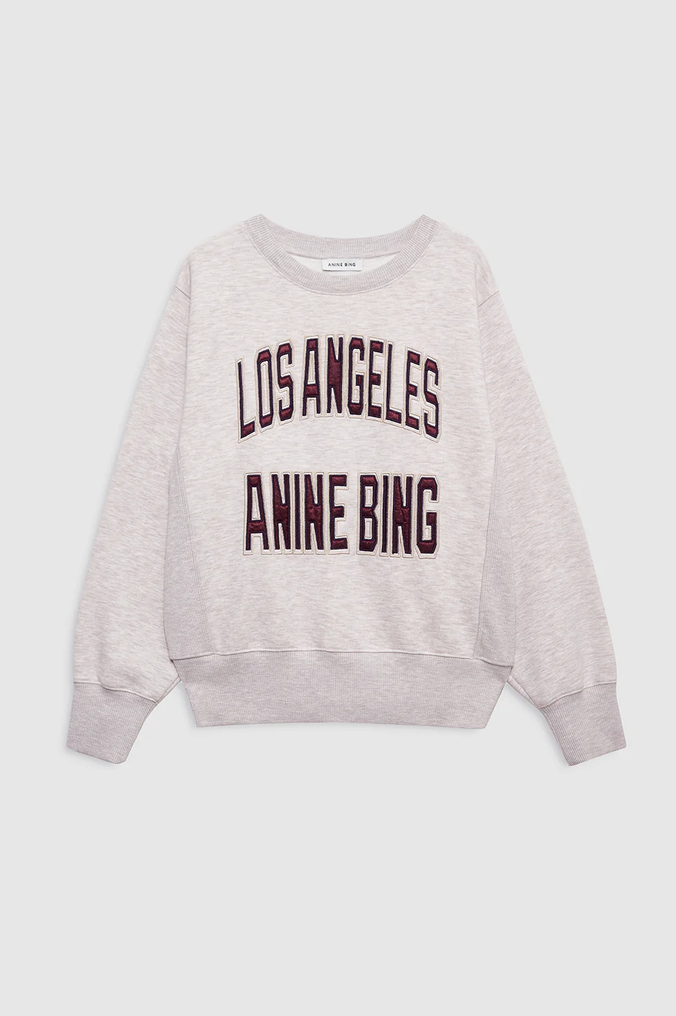 Harry Shrunken Sweatshirt La - Oatmeal Melange