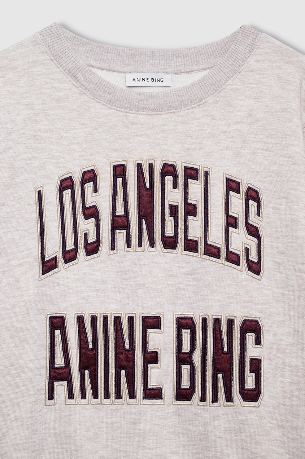 Harry Shrunken Sweatshirt La - Oatmeal Melange