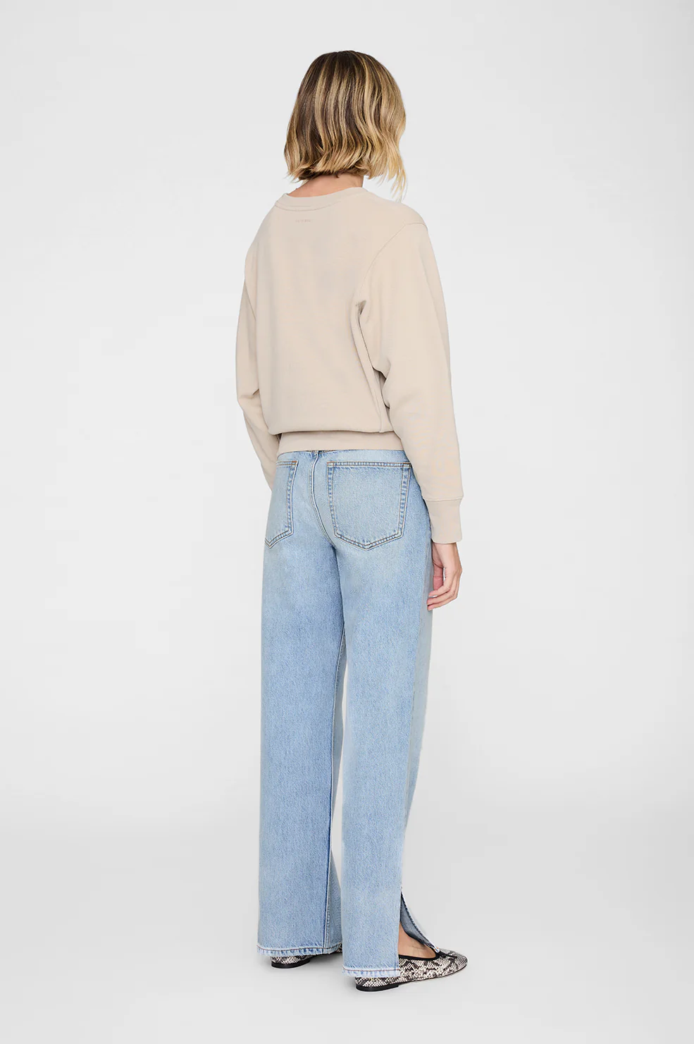 Harry Shrunken Sweatshirt Paris - Beige