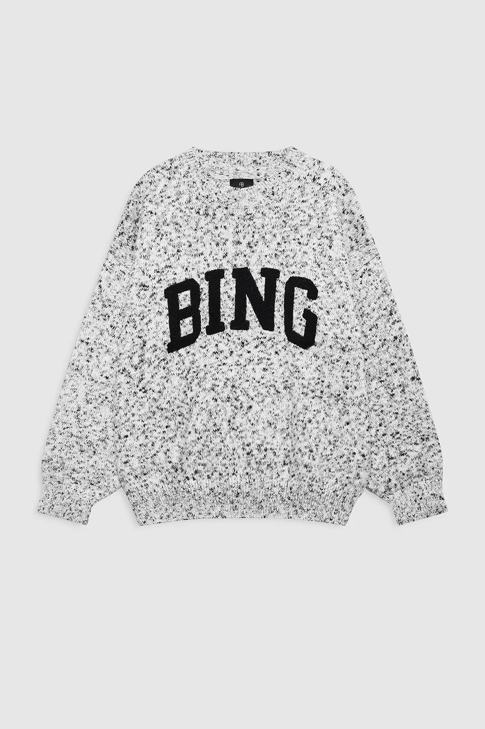 Sydney Crew Sweater Bing - Marled White