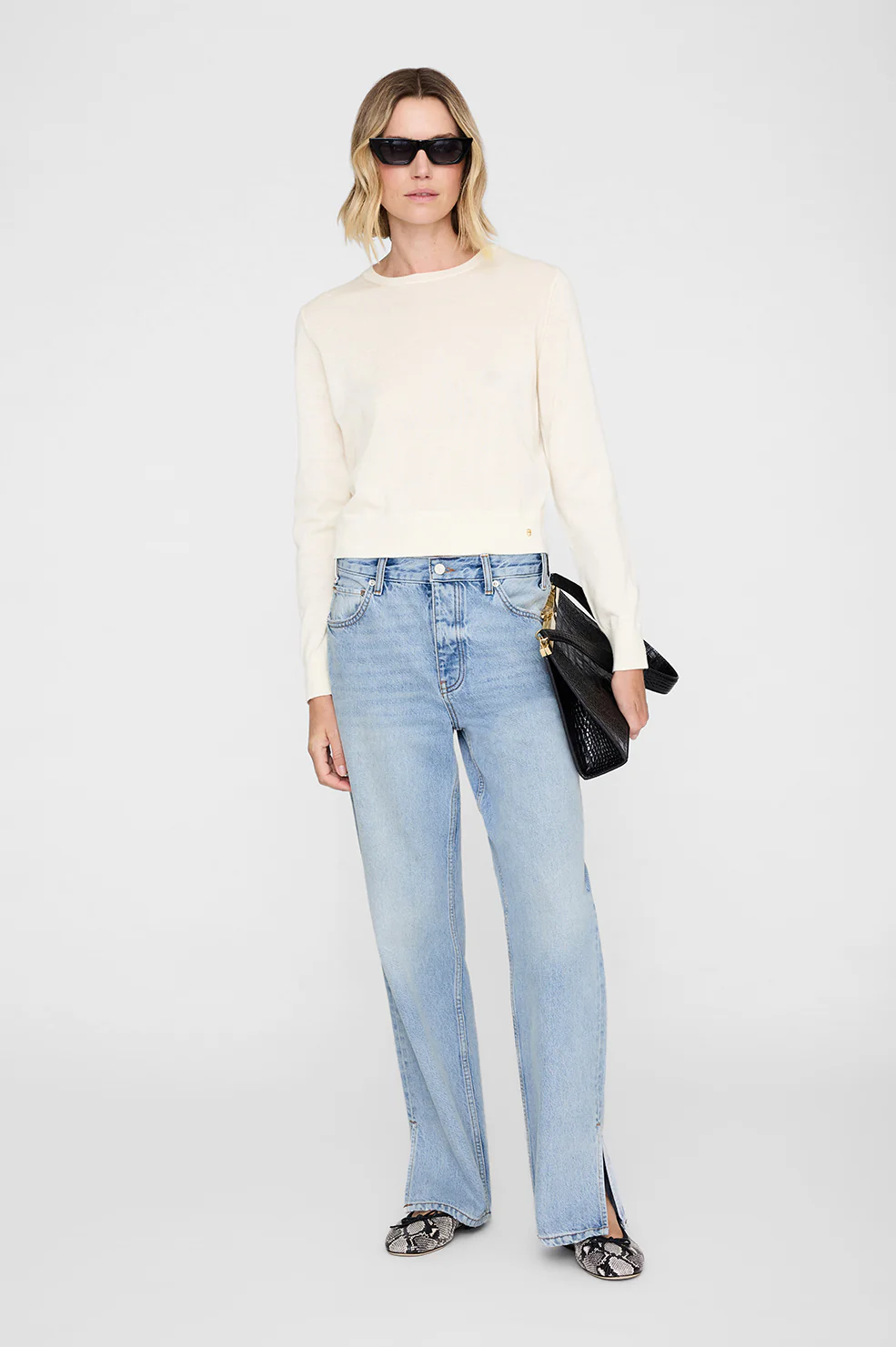 Moni Crop Sweater - Ivory