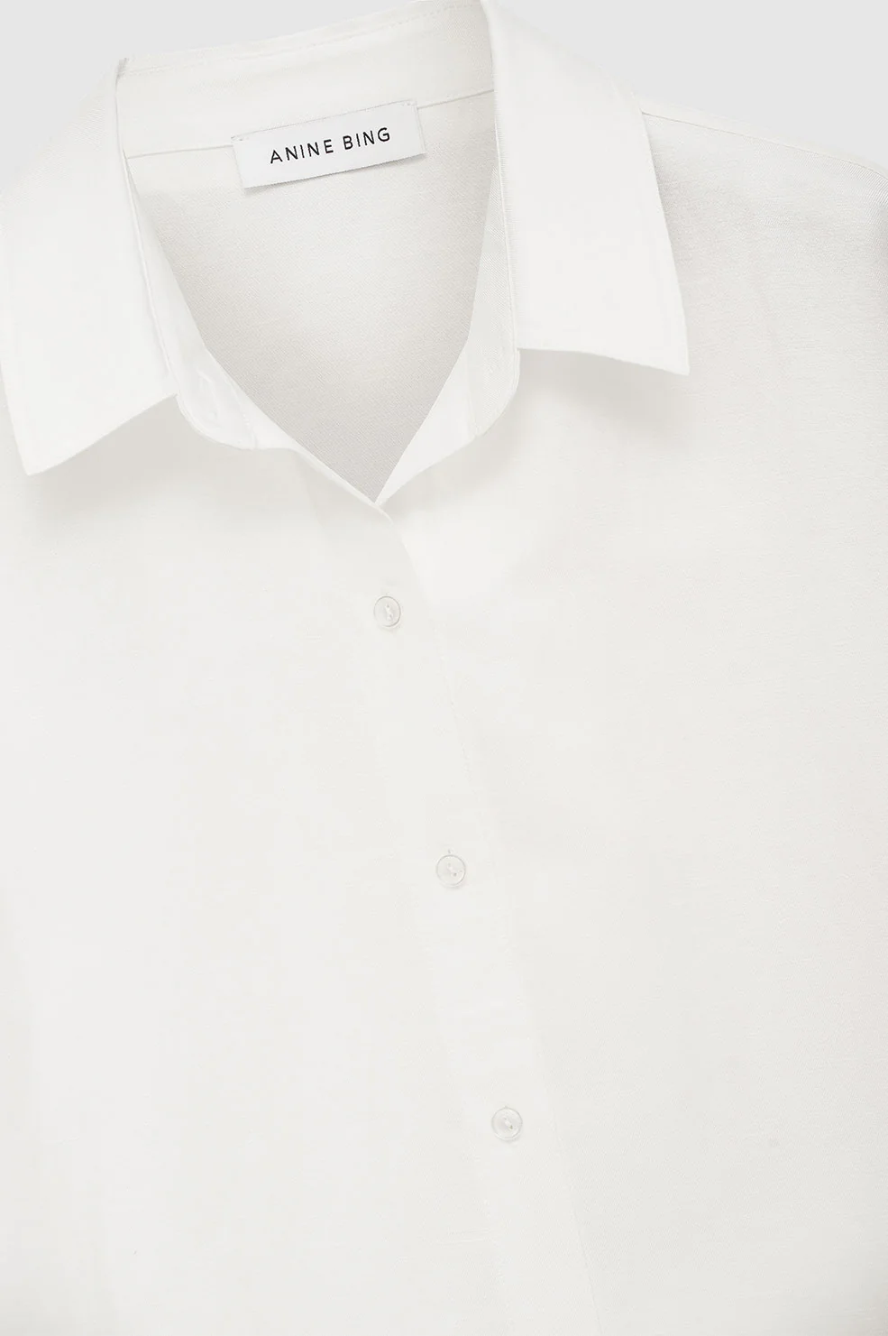 Bruni Shirt - White Linen Blend