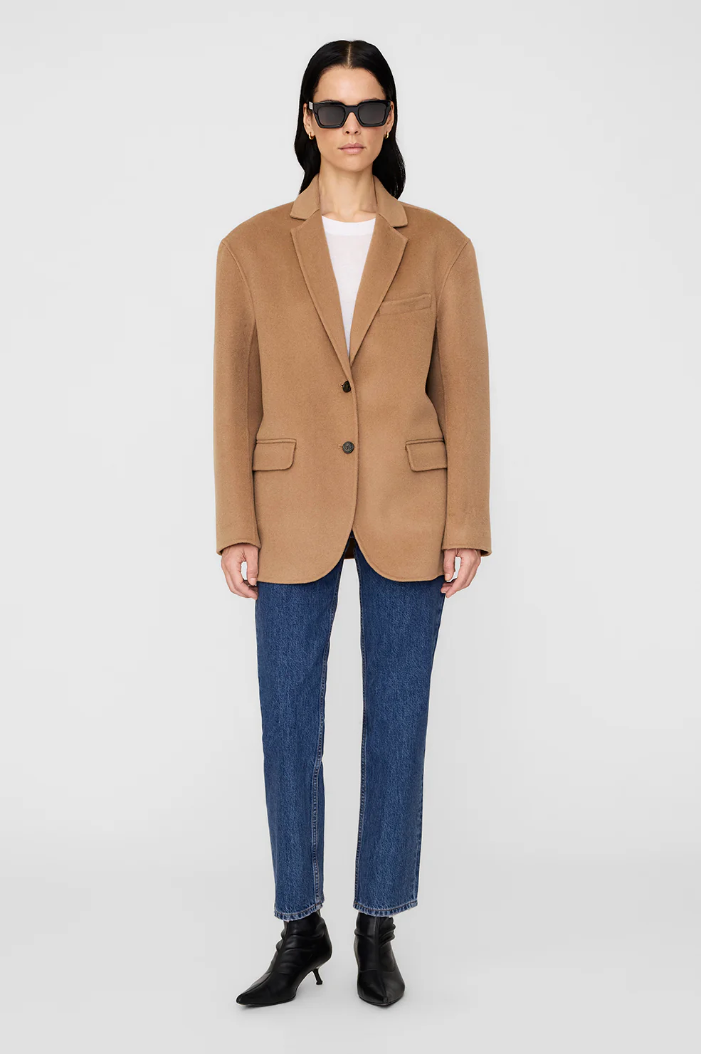 Quinn Blazer - Camel Cashmere Blend