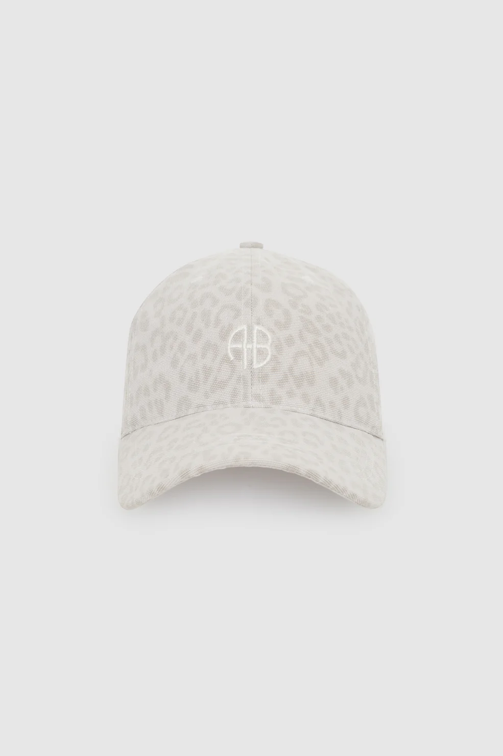 Jeremy Baseball Cap Ab - Washed White Leopard
