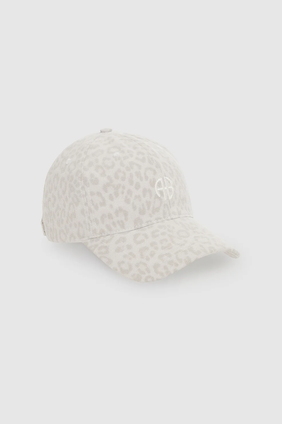 Jeremy Baseball Cap Ab - Washed White Leopard