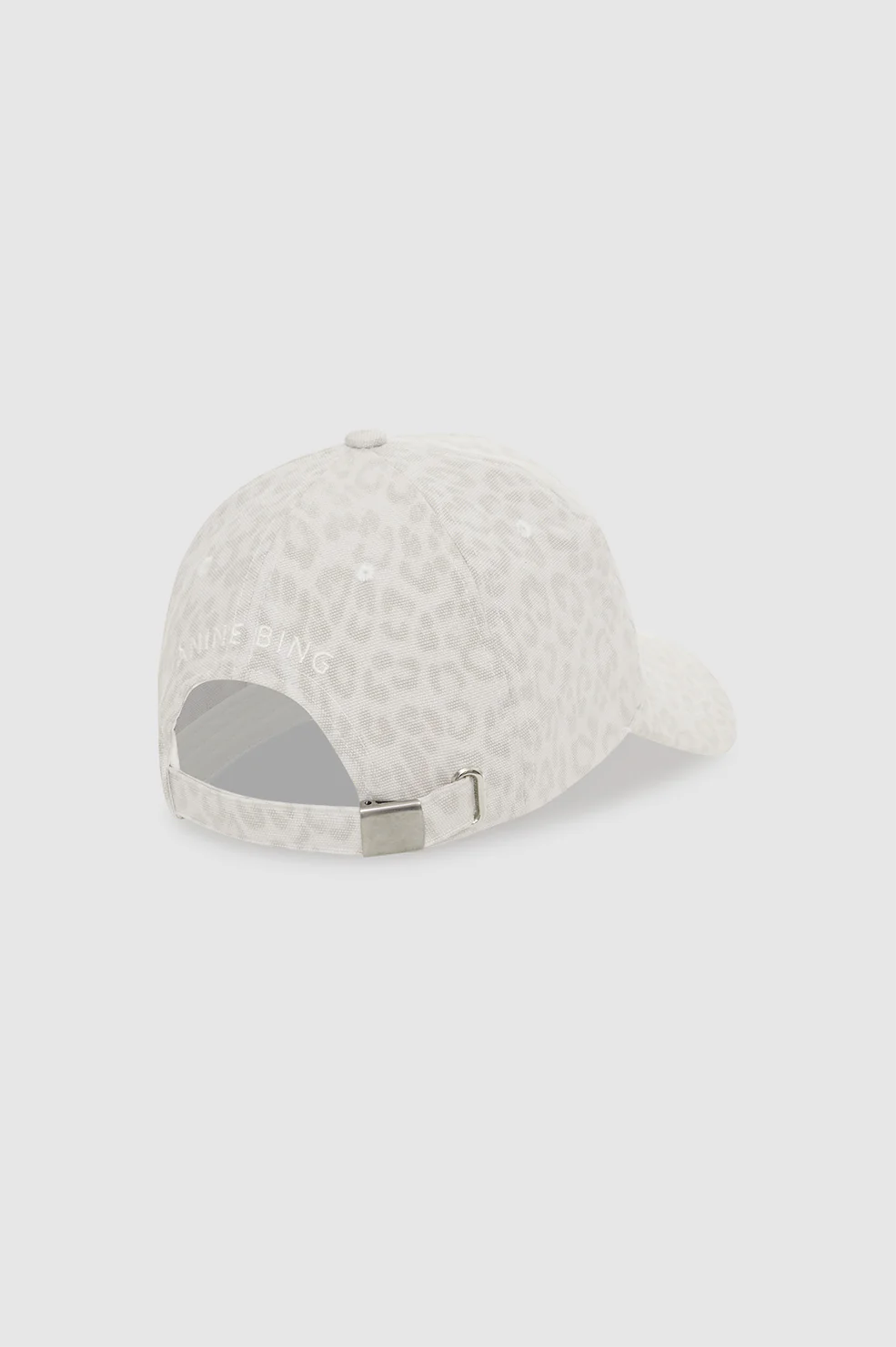 Jeremy Baseball Cap Ab - Washed White Leopard
