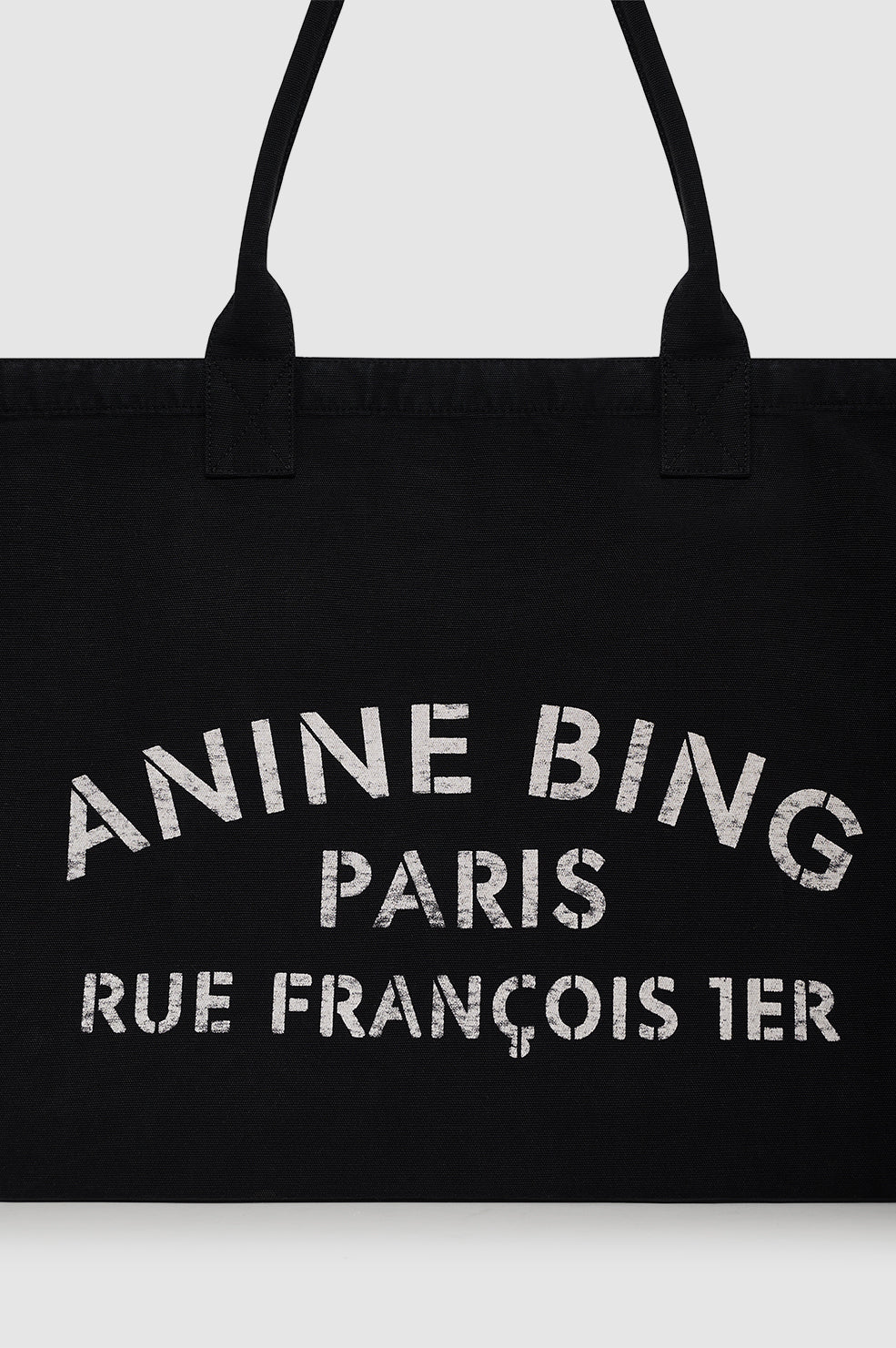 Leo Canvas Tote - Black