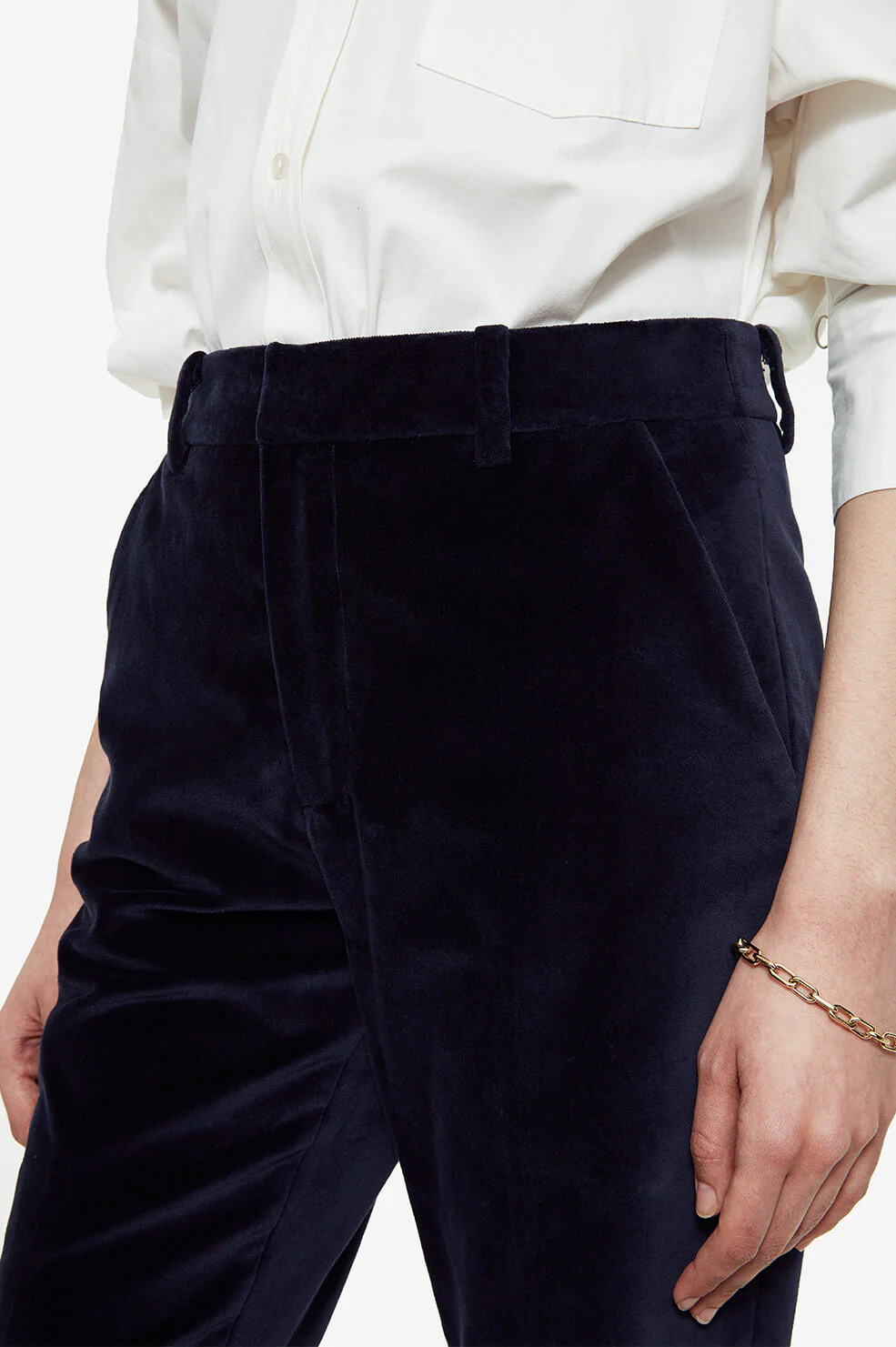 Ella Velvet Trousers - Ink