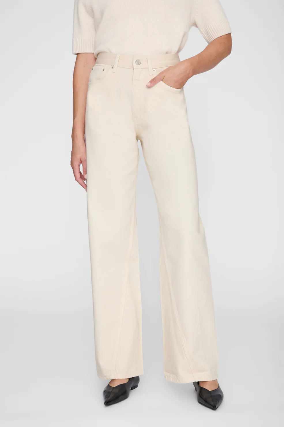 Brie Jean 33" - Cream