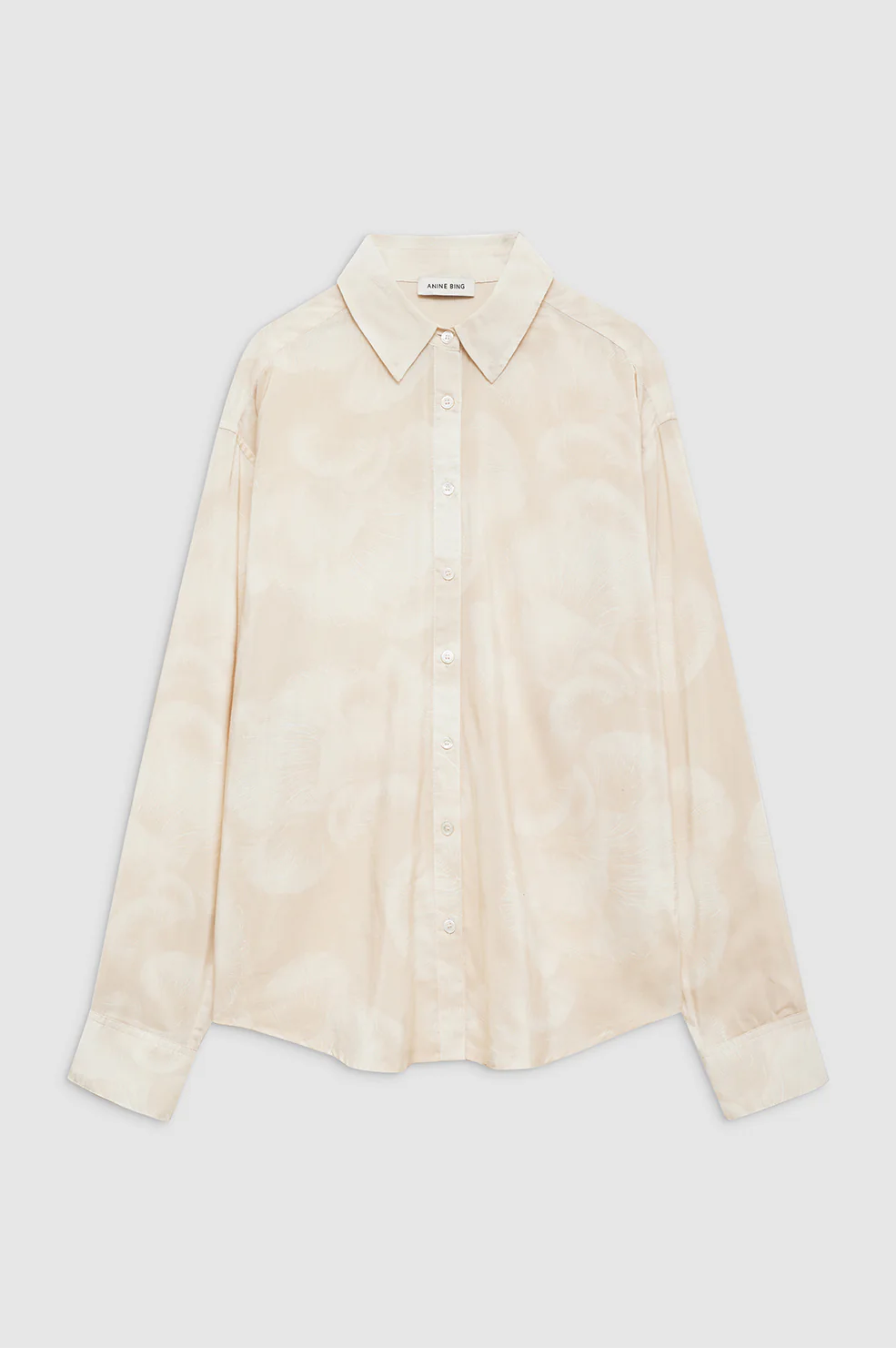 Braxton Shirt - Oat Mushroom Print