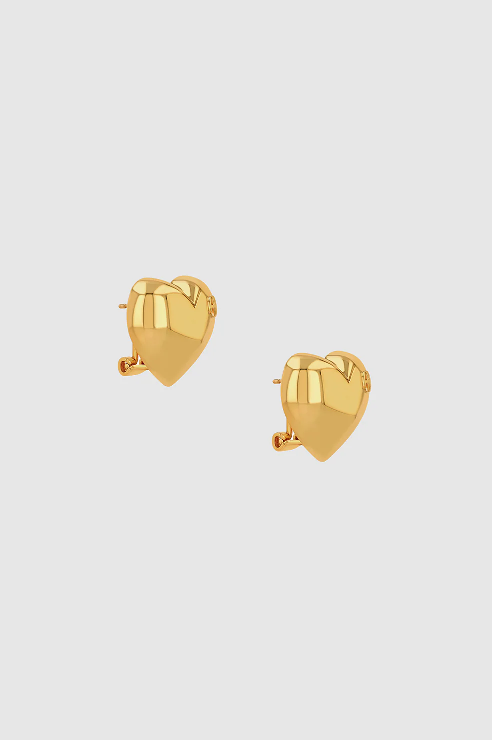 Heart Earrings - Gold