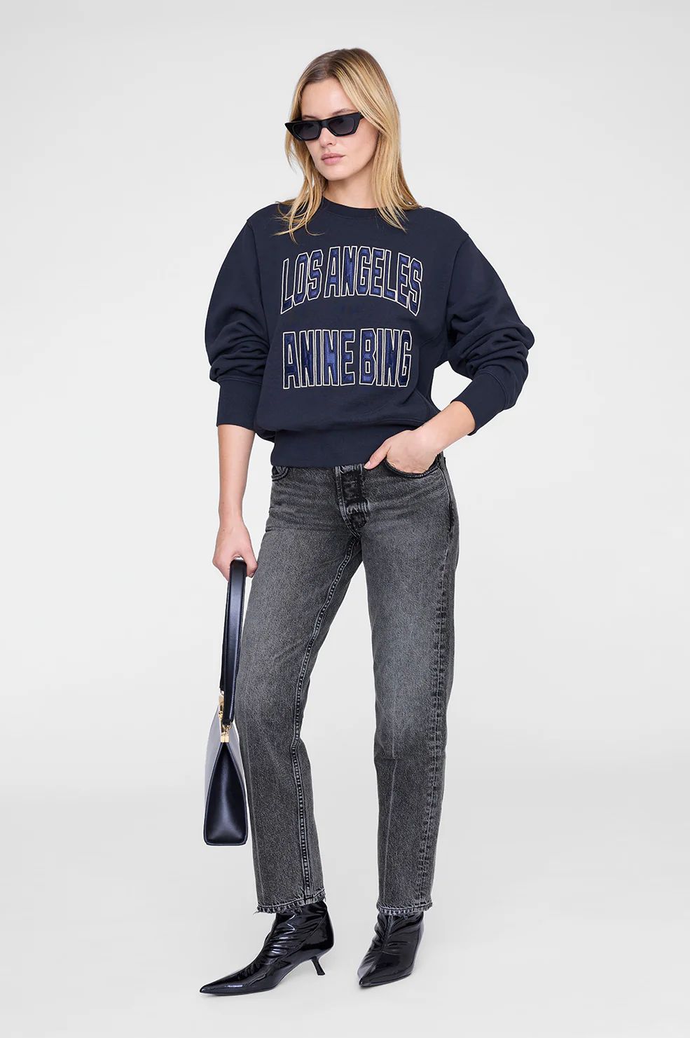 Harry Shrunken Sweatshirt La - Vintage Black