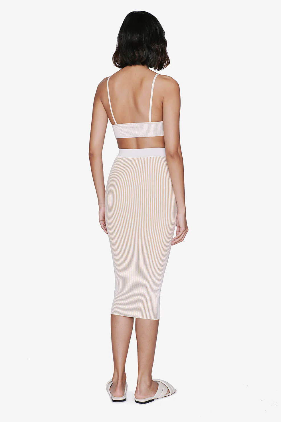 Julian Skirt - Ivory And Camel