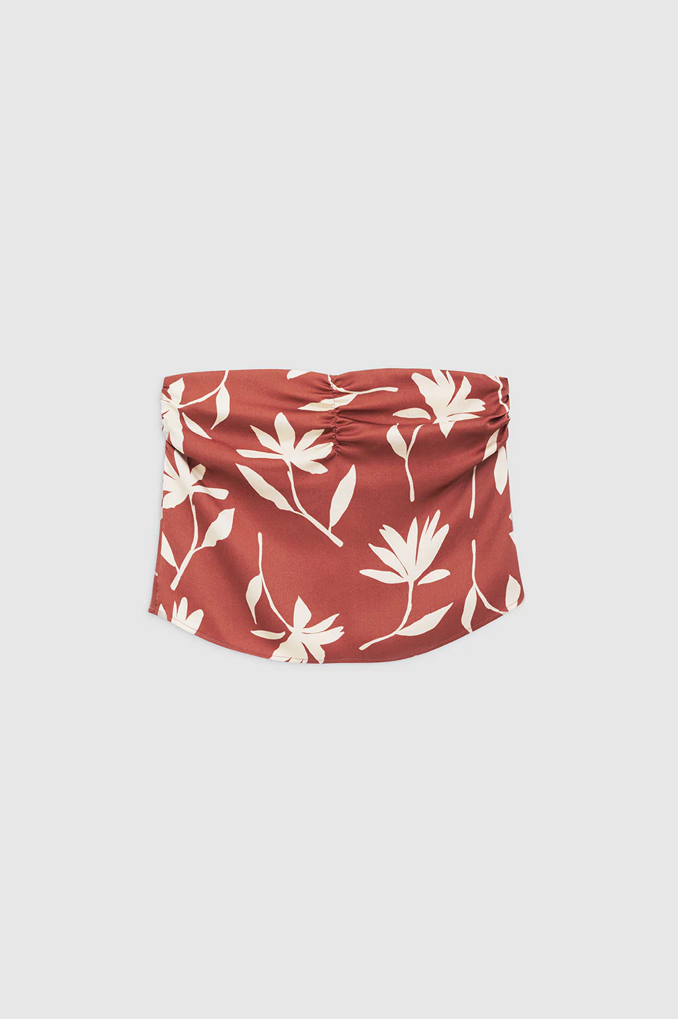Stephanie Top - Terracotta Daisy Print