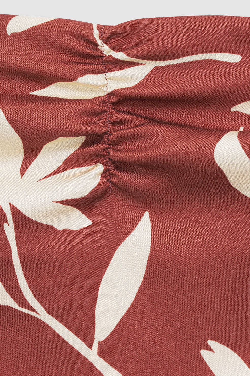 Stephanie Top - Terracotta Daisy Print
