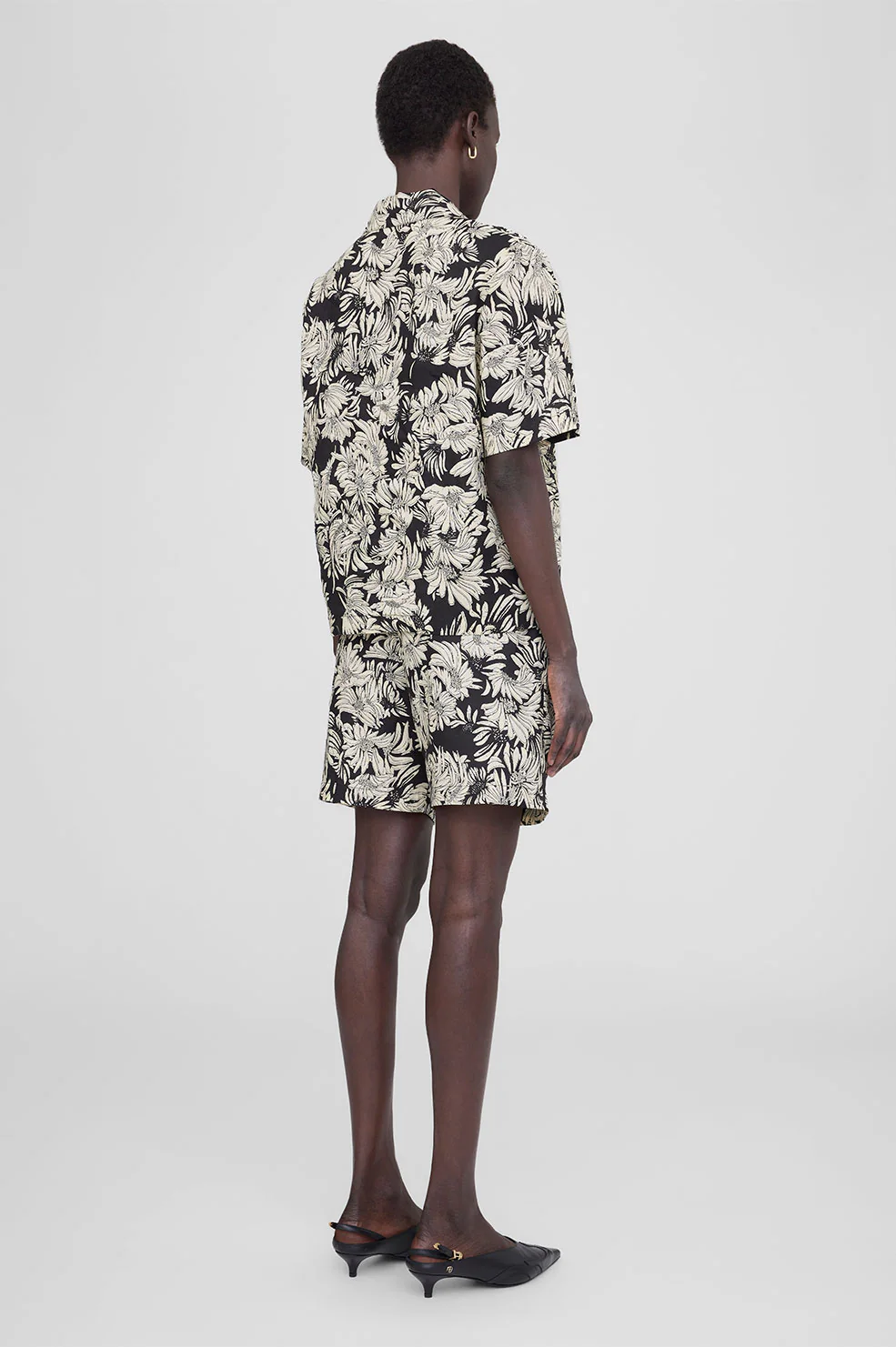 Hamilton Shirt - Black Floral Print