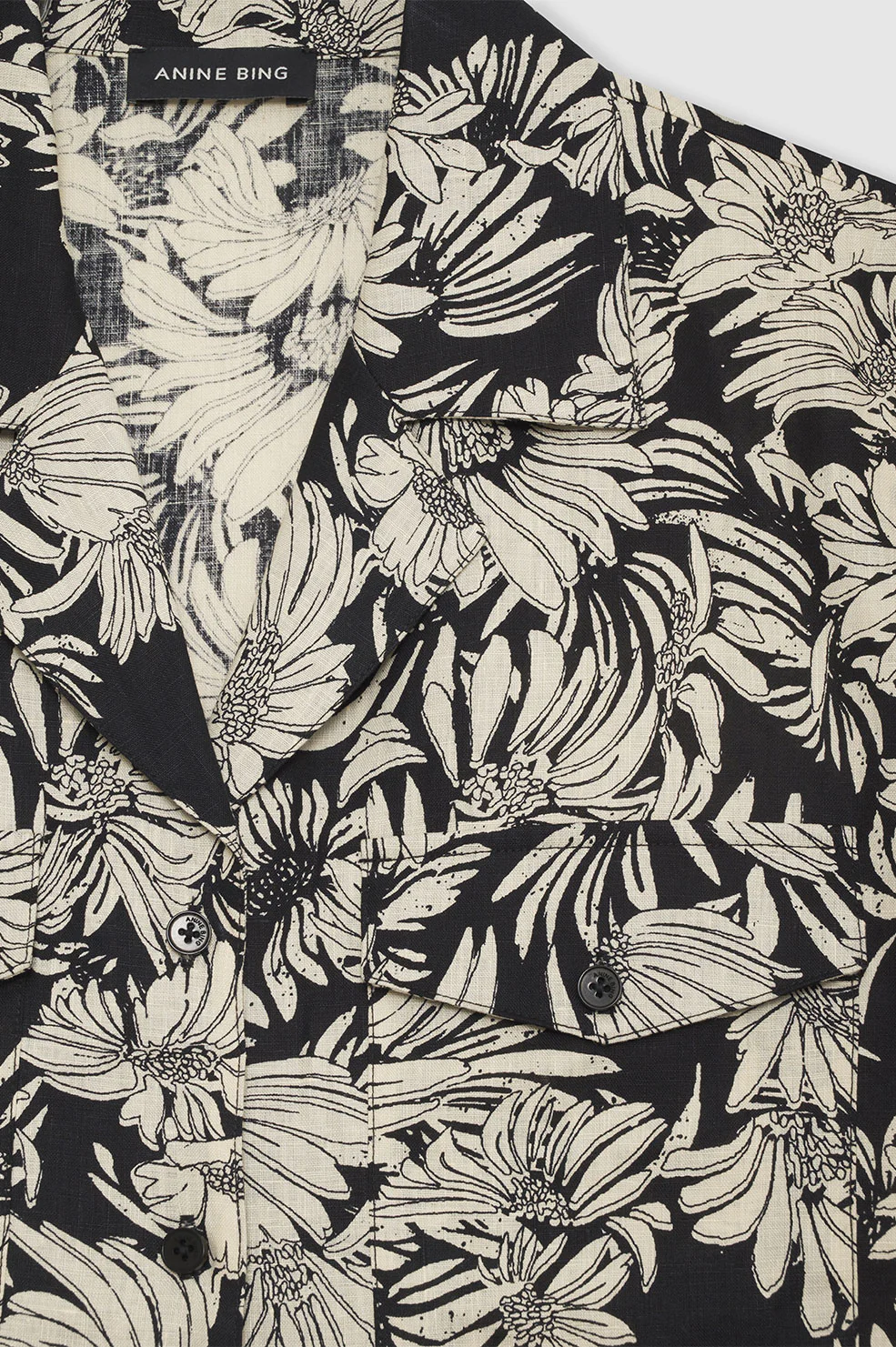 Hamilton Shirt - Black Floral Print