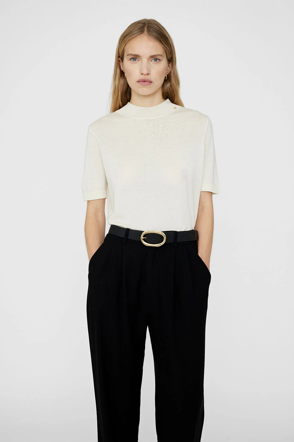 Signature Link Belt - Black With Gold