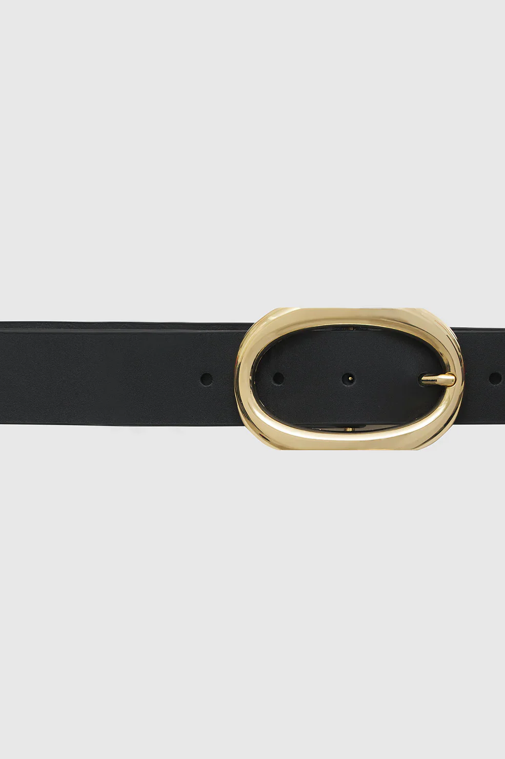Signature Link Belt - Black With Gold