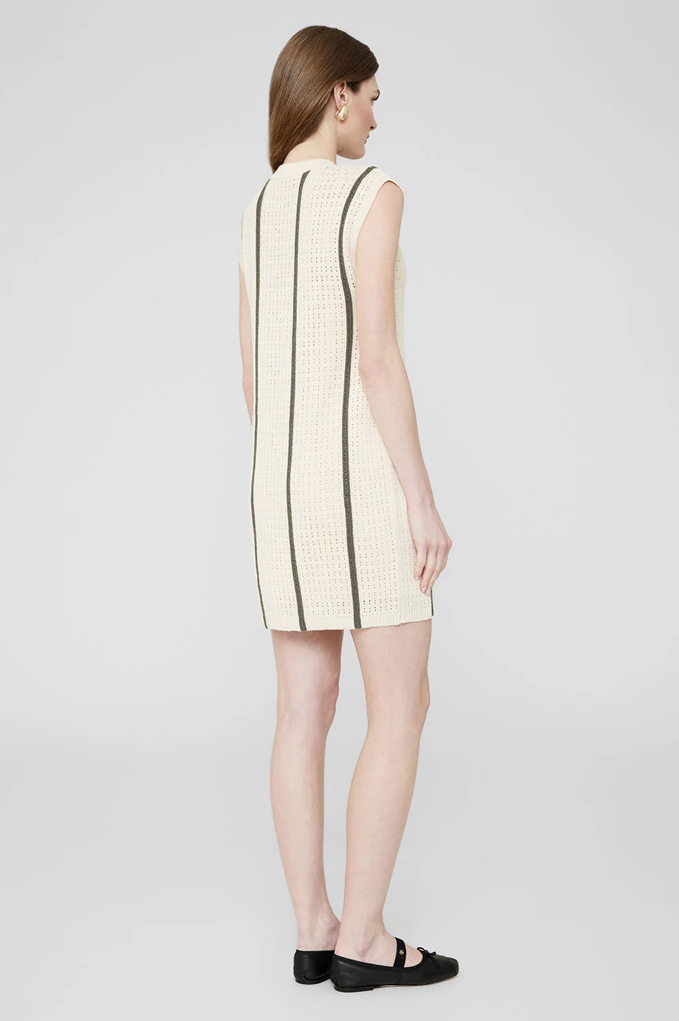 3352-lanie-dress-ivory-and-army-green-stripe-2.webp Lanie Dress - Ivory And Army Green Stripe