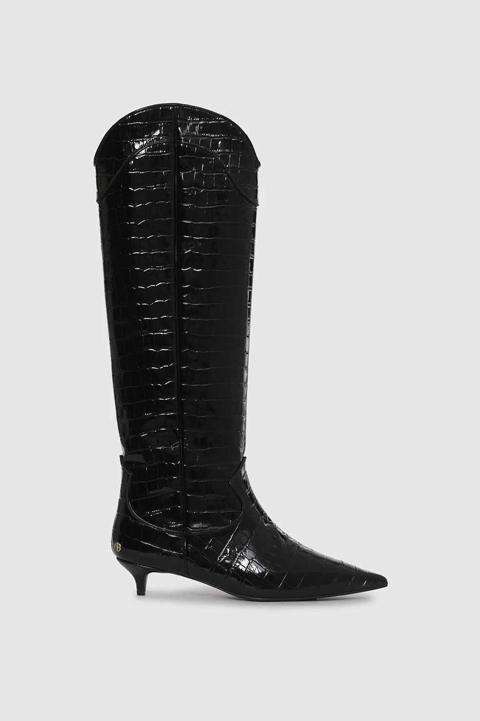 3439-tall-rae-boots-black-embossed-1.webp Tall Rae Boots - Black Embossed