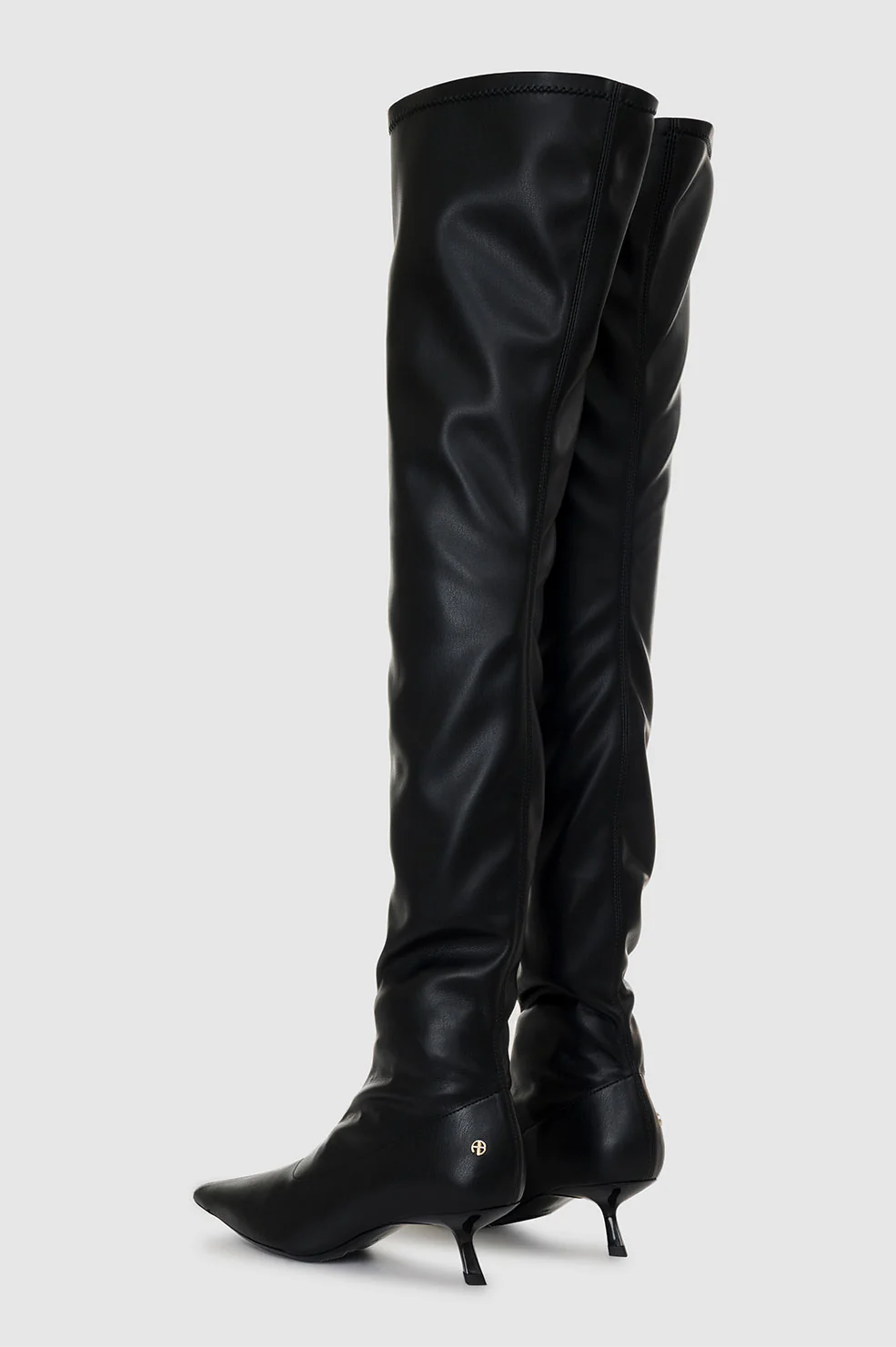 Over The Knee Hilda Boots - Black