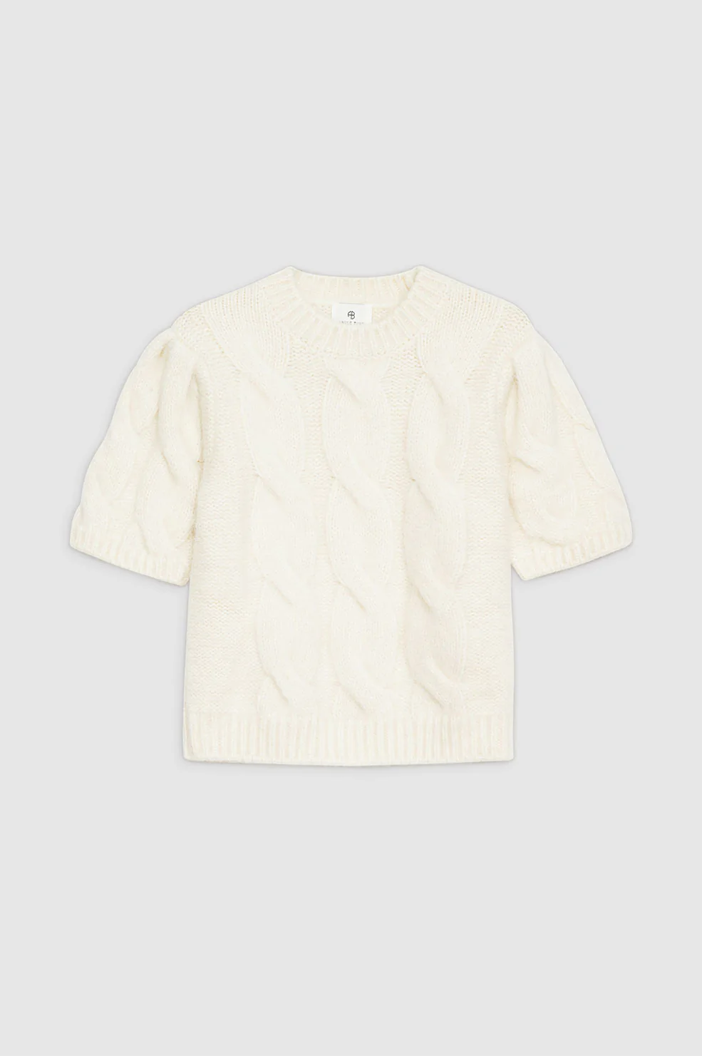 Brittany Sweater - Ivory Cable Stitch