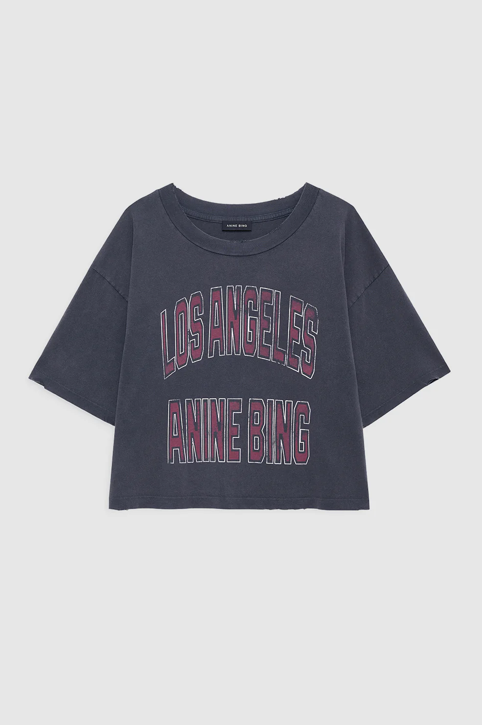 Johnny Cropped Tee - Washed Black