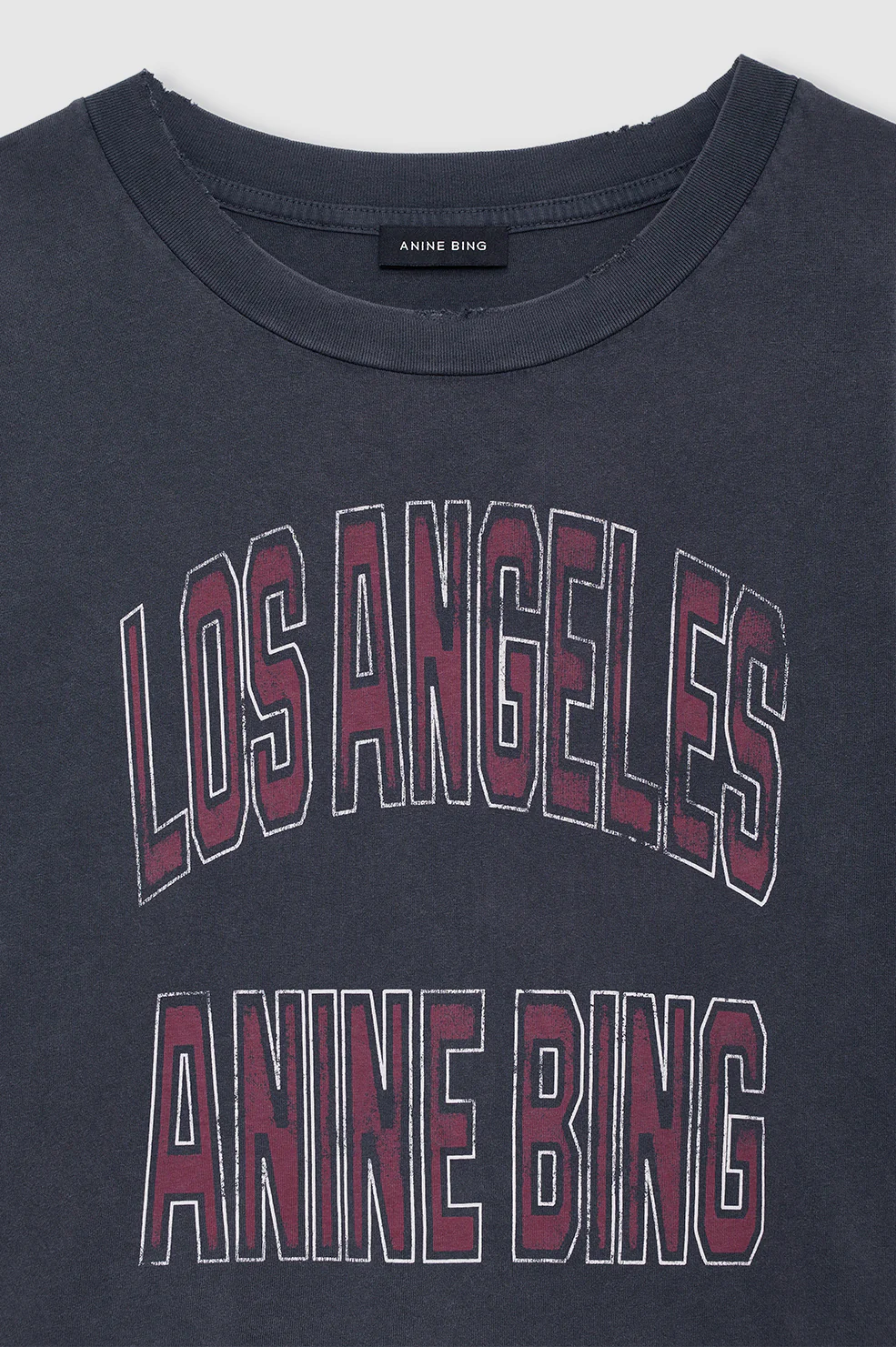 Johnny Cropped Tee - Washed Black
